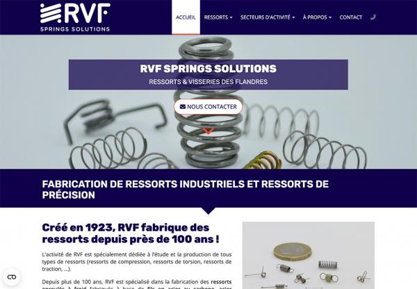 RVF Réalisation site internet à Lille à Reims by Cyber Création