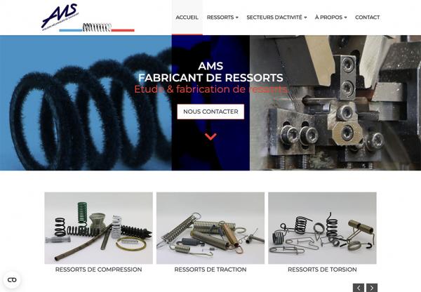 AMS | Ateliers Mécaniques de Saucourt Réalisation site internet à Lille à Reims by Cyber Création